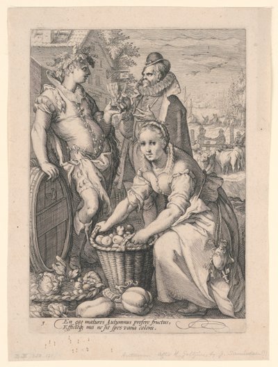 Dört Mevsim (Sonbahar) by after Hendrik Goltzius