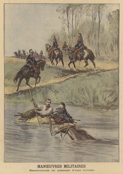 Fransız Ordusu askeri manevraları by after Henri Meyer