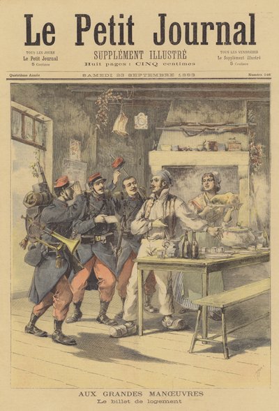 Fransız askeri manevraları by after Henri Meyer