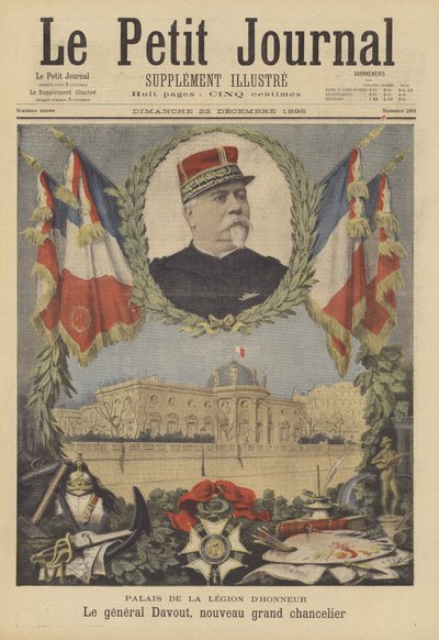 Palais de la Legion dhonneur ve General Davout, düzenin yeni Büyük Şansölyesi by after Henri Meyer