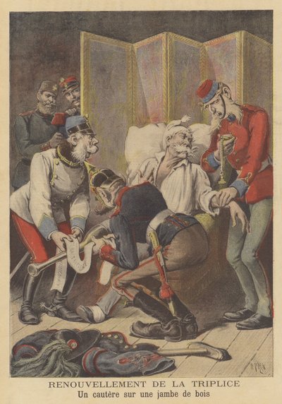 Üçlü İttifakın Yenilenmesi by after Henri Meyer
