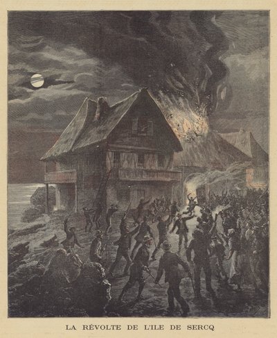 Sark adasında isyan by after Henri Meyer