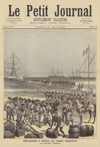 Senegalli askerler Dahomey