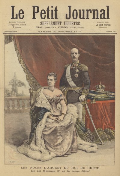 Yunanistan Kralı I. George ve Kraliçe Olga