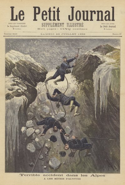 Alplerde korkunç kaza by after Henri Meyer