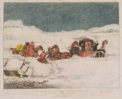 Aylesbury yakınlarındaki Birmingham Mail, Robert Havell tarafından kazınmış, 1837 by after Henry Thomas Alken
