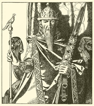 Cornwall Kral İşareti by after Howard Pyle