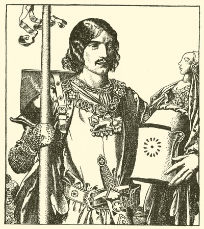 Gölün Efendisi Launcelot by after Howard Pyle