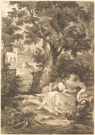 Üç dedikodunun bahsi: Armut ağacı by after Jean Baptiste Mallet