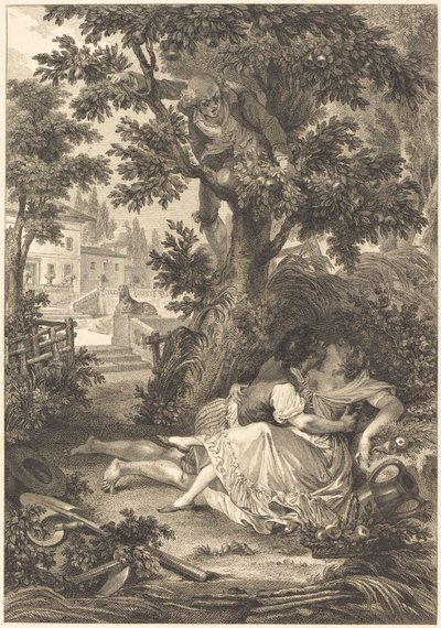 Üç dedikodunun bahsi: Armut ağacı by after Jean Baptiste Mallet