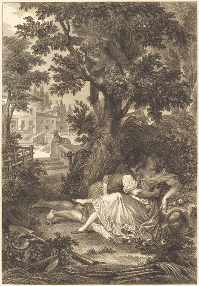 Üç dedikodunun bahsi: Armut ağacı by after Jean Baptiste Mallet