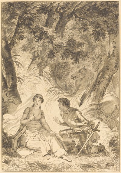 Garbe kralının gelini: Şövalye by after Jean Honoré Fragonard