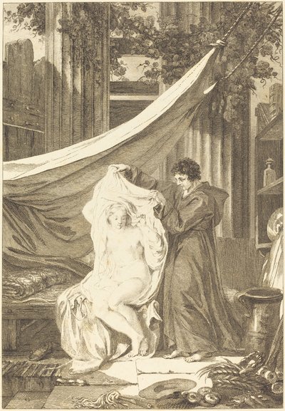 Münzevi (Cehennemdeki Şeytan) by after Jean Honoré Fragonard