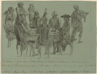 Filozofların Yemeği by after Jean Huber