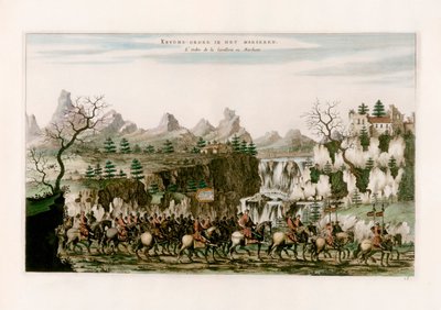 Süvari yürüyüşü by after Johannes Nieuhof