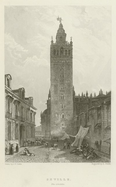 Sevilla, Giralda by after John Frederick Lewis