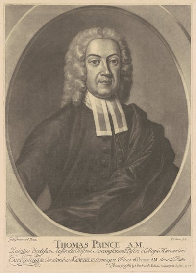 Thomas Prince, A.M. by after John Greenwood Peter Pelham