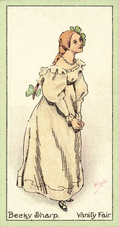 Becky Sharp, Vanity Fair (chromolitho) by after Joseph Clayton Clarke