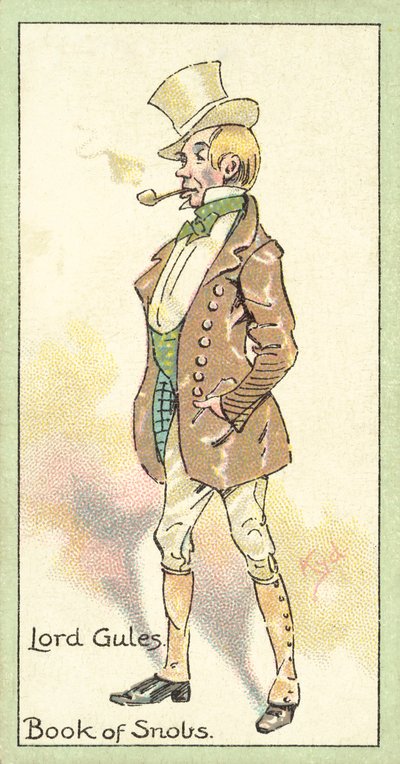 Lord Gules, Züppeler Kitabı (chromolitho) by after Joseph Clayton Clarke