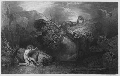 Ulusal Galeri'deki resimden Apollo Python'u Öldürüyor by after Joseph Mallord William Turner