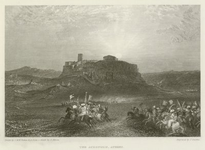 Akropolis, Atina by after Joseph Mallord William Turner
