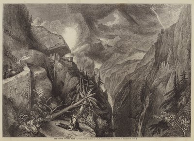 Fort Bard Savaşı by after Joseph Mallord William Turner