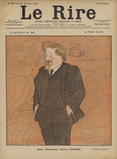 Charles Leandre, Le Rire için İllüstrasyon by after Leonetto Cappiello