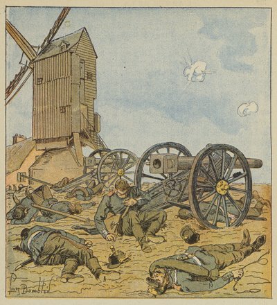 Zephyrs tarafından sökülen Alman pili by after Louis Charles Bombled