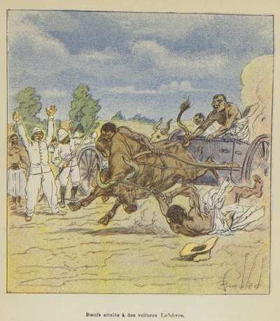 Öküz Lefebvre arabalarına otostop çekti by after Louis Charles Bombled