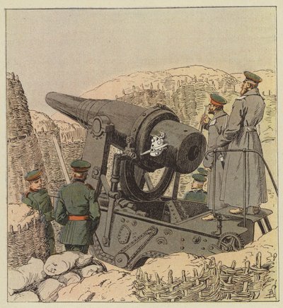 Rus 9 inç boyutunda silah by after Louis Charles Bombled
