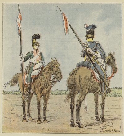 Hafif at, Fransız Mızraklılar, Lehçe by after Louis Charles Bombled