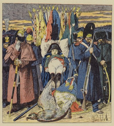 beş Mayıs 1821 by after Louis Charles Bombled