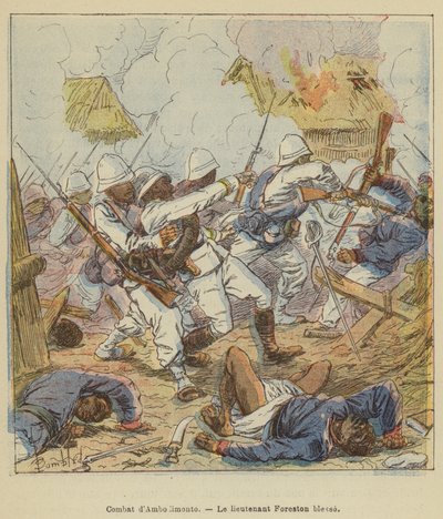 Ambodimonto dövüşü, Teğmen Foreston yaraları by after Louis Charles Bombled