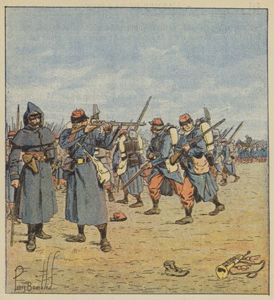 geri çekilme savaşı by after Louis Charles Bombled