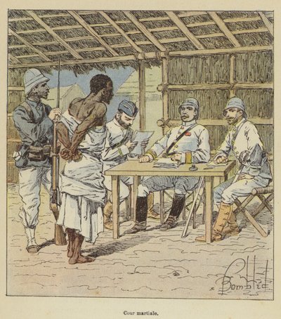 Askeri mahkeme by after Louis Charles Bombled