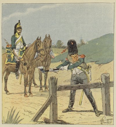 Ejderha ve ejderha kazıcısı by after Louis Charles Bombled