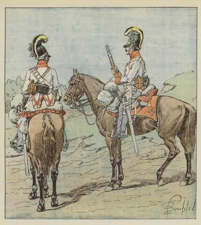 Öne Çıkan Avusturya Ejderhaları by after Louis Charles Bombled