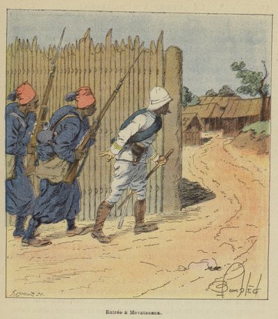 Bir Mevatanana Girişi by after Louis Charles Bombled