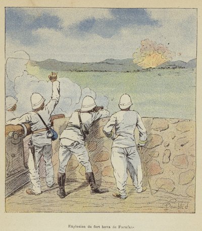 Farafate kale hovasının patlaması by after Louis Charles Bombled