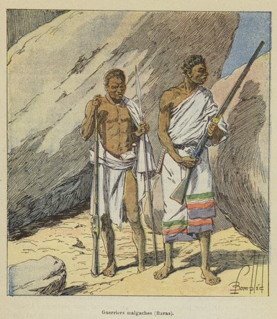 Madagaskarlı savaşçılar, Baras by after Louis Charles Bombled