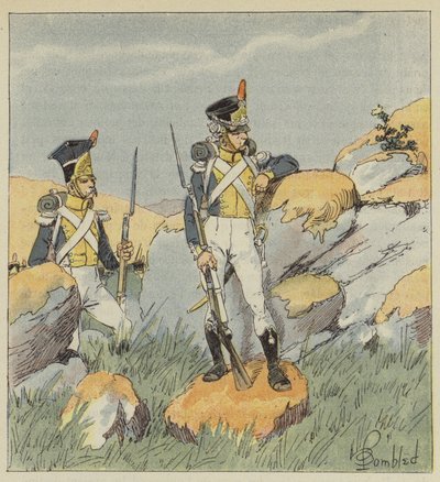 Polonyalı Piyade, Vistula Alayı, Fusilier ve Grenadier by after Louis Charles Bombled