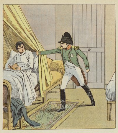 Perdemi otoriter bir şekilde ayıran bir kol gördüm by after Louis Charles Bombled