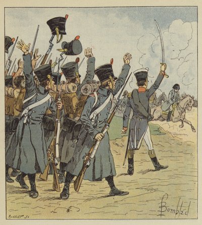 Onlara sert davrandım, onlar da Vive lEmpereur diye bağırdılar! by after Louis Charles Bombled