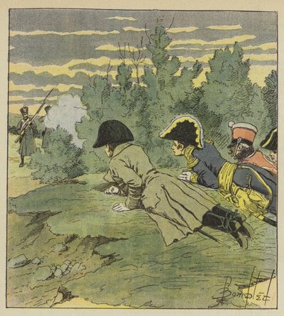 LEmpereur mahkeme un büyük tehlike bir Iena by after Louis Charles Bombled