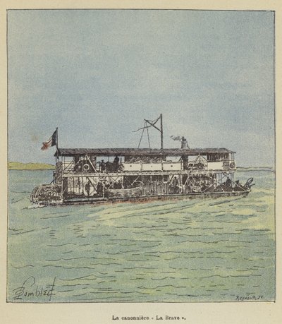 canonniere La Brave by after Louis Charles Bombled