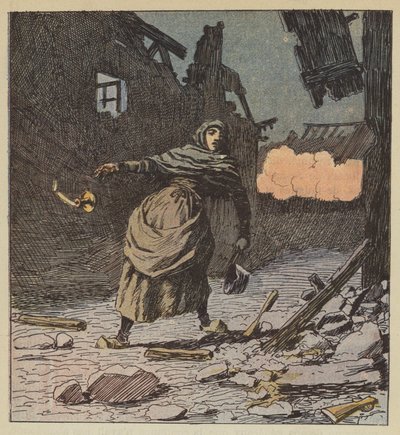 Dul Perrochon Freteval'de öldü by after Louis Charles Bombled