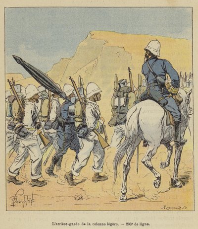 Işık sütununun arka koruması, 200. sıra by after Louis Charles Bombled
