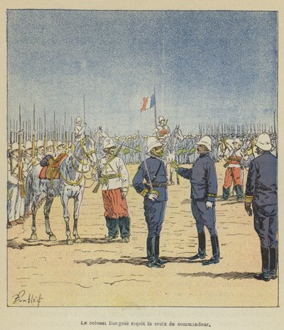 Albay Bouguie Komutanın Haçını aldı by after Louis Charles Bombled
