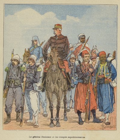 General Duchesne ve seferi birlikleri by after Louis Charles Bombled