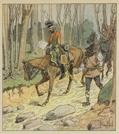 General Stengel mükemmel bir hafif süvari subayıydı. by after Louis Charles Bombled